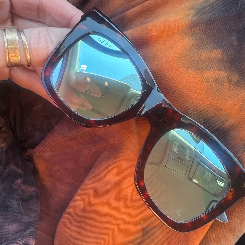 DIFF eyewear-Kate Brown Collab,cat eye, mirrored